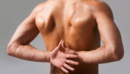 back pain with osteochondrosis of the chest