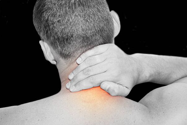 Osteochondrosis of the cervical vertebrae in men