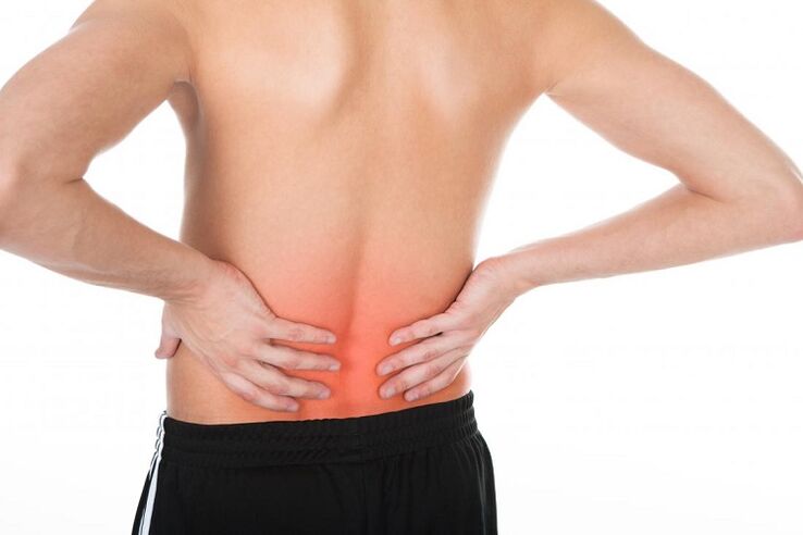 low back pain with osteochondrosis